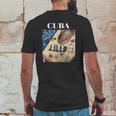 Cuban Dominos Cigar Fedora Hat Funny Cuba Mens Back Print T-shirt Funny Gifts