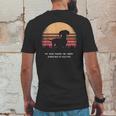 Dachshund Twilight Vintage Pine Tree Mens Back Print T-shirt Funny Gifts