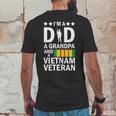 Im A Dad A Grandpa And A Vietnam Veteran Mens Back Print T-shirt Funny Gifts