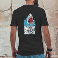 Daddy Shark Fathers Day Gifts Family Matching Dad Mens Back Print T-shirt Funny Gifts