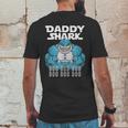 Daddy Shark Funny Cool Dad Mens Back Print T-shirt Funny Gifts