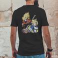 Dbz Fighter Saiyan Mens Back Print T-shirt Funny Gifts