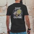 Dbz Just Saiyan Mens Back Print T-shirt Funny Gifts