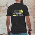 Dink Responsibly Funny Pickleball Mens Back Print T-shirt Funny Gifts