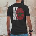 It Is In My Dna Moroccan African Gifts Moorish Morocco Flag Mens Back Print T-shirt Funny Gifts