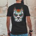 Dog Sugar Skull Funny Day Of The Dead Matching Group Mens Back Print T-shirt Funny Gifts