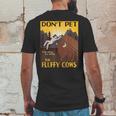 Dont Pet The Fluffy Cows Bison Buffalo Mens Back Print T-shirt Funny Gifts