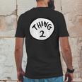 Dr Seuss Thing 2 Emblem Red Mens Back Print T-shirt Funny Gifts