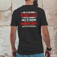 Due The Rising Cost Of Ammunition I_M No Longer Able To Provide Warning Shots Sorry For The Inconvenience Shirt Mens Back Print T-shirt Funny Gifts