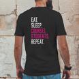 Eat Sleep Counsel Students Repeat Mens Back Print T-shirt Funny Gifts