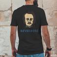 Edgar Allan Poe Nevermore Halloween Costume Graphic Mens Back Print T-shirt Funny Gifts