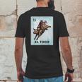 El Toro Mexican Bull Riding Cards Mens Back Print T-shirt Funny Gifts