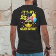 Emoji Its My Golden Birthday 23 Years Old 23Rd Mens Back Print T-shirt Funny Gifts