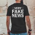 Very Fake News Funny Political Mens Back Print T-shirt Funny Gifts