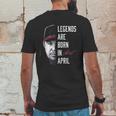 Fanprint Chipper Jones Legends Are Born In April Mens Back Print T-shirt Funny Gifts