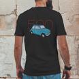 Fiat 500 Classic Vintage Car Mens Back Print T-shirt Funny Gifts