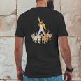 Freddie Mercury With Yellow Jacket And Cats Mens Back Print T-shirt Funny Gifts