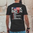 Fuck Biden Biggest Idiot Ever Mens Back Print T-shirt Funny Gifts