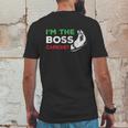 Funny Im The Boss Italian Nonna Nonno Capiche Humor Gift Mens Back Print T-shirt Funny Gifts