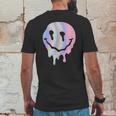 Funny Melted Acid Smiley Face Psychedelic Mens Back Print T-shirt Funny Gifts