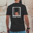 Gavin Newsom I Saw That Watching You Social Distancing Mens Back Print T-shirt Funny Gifts