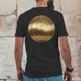 Gold Bitcoin Crypto Currency Mens Back Print T-shirt Funny Gifts