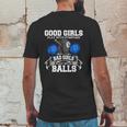 Good Girls Bad Girls Pool Player Billiards Mens Back Print T-shirt Funny Gifts