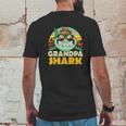 Grandpa Shark Grandpa Gifts From Grandchildren Fathers Day Mens Back Print T-shirt Funny Gifts