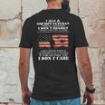 I Am A Grumpy Veteran I Dont Care 2022 New Gift Mens Back Print T-shirt Funny Gifts