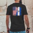 Half Salvadoran Flag Vintage El Salvador Usa Gift Mens Back Print T-shirt Funny Gifts