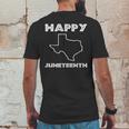 Happy Juneteenth Texas Emancipation Day Freedom Day Mens Back Print T-shirt Funny Gifts