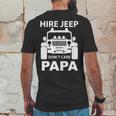 Hire Jeep Dont Care Papa Mens Back Print T-shirt Funny Gifts