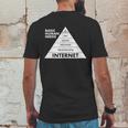 Basic Human Needs Pyramid Mens Back Print T-shirt Funny Gifts