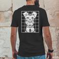 Isle Of Dogs Spots Caged Mens Back Print T-shirt Funny Gifts