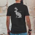 Jackalope Funny Rabbit Mens Back Print T-shirt Funny Gifts