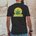 Mens Jamaica Marijuana Mens Back Print T-shirt Funny Gifts