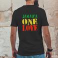 Jamaica One Love Unisex Great Gift Rasta Colors Reggae Mens Back Print T-shirt Funny Gifts