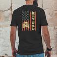 Jeep Dad Patriotic American Flag Fathers Day 4Th Of July Mens Back Print T-shirt Funny Gifts