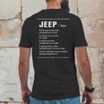 Jeep Noun Mens Back Print T-shirt Funny Gifts