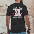 Just A Girl Who Loves Pit Bulls Dog Lover Mens Back Print T-shirt Funny Gifts