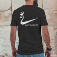 Just Shoot It Deer Hunting Buck SeasonShirt Mens Back Print T-shirt Funny Gifts