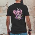 Kawaii Pastel Goth Cute Creepy Girl Skull Demon Evil Girl Mens Back Print T-shirt Funny Gifts