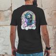 Kawaii Pastel Goth Cute Creepy Unicorn Grim Reaper Mens Back Print T-shirt Funny Gifts