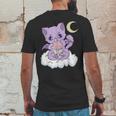 Kawaii Pastel Goth Cute Creepy Witchy Cat Boba Anime Kitten Mens Back Print T-shirt Funny Gifts