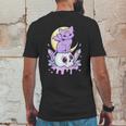 Kawaii Pastel Goth Cute Creepy Witchy Cat And Skull V5 Mens Back Print T-shirt Funny Gifts