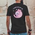 Kawaii Pastel Goth Witch Pink Devil Satan Cat Skull Moon Mens Back Print T-shirt Funny Gifts