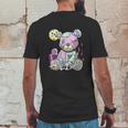 Kawaii Pink Pastel Goth Cute Creepy Teddy Bear Mens Back Print T-shirt Funny Gifts