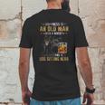 Kelpie An Old Man With A Whisky And A Dog Sitting Near Mens Back Print T-shirt Funny Gifts