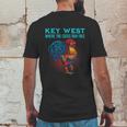 Key West Florida Where The Cocks Run Free Mens Back Print T-shirt Funny Gifts