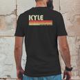 Kyle Name Personalized Retro Vintage 80S 90S Birthday Mens Back Print T-shirt Funny Gifts